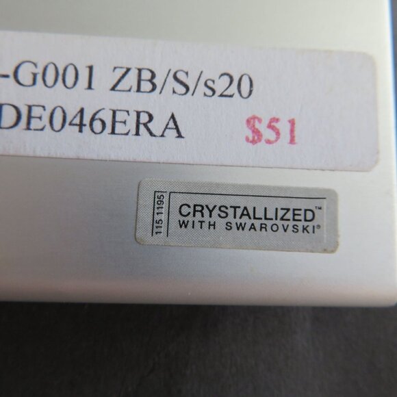 Swarovski Crystal Zebra Stripe Business Card Holder Case - Picture 4 of 10